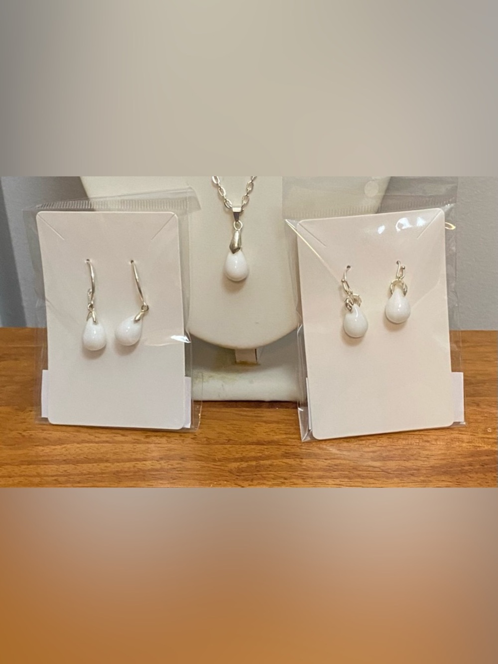 NEW Czech glass teardrop earrings (2 styles)